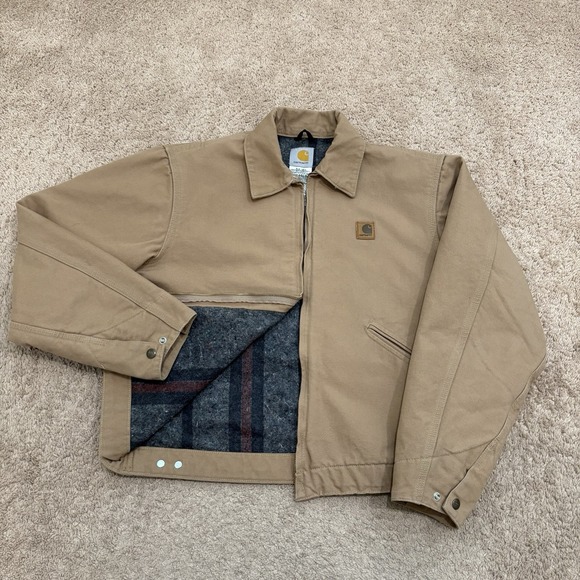 Carhartt Other - Vintage Carhartt Blanket Lined Detroit Jacket Men's Medium Saddle Brown J204 SDL